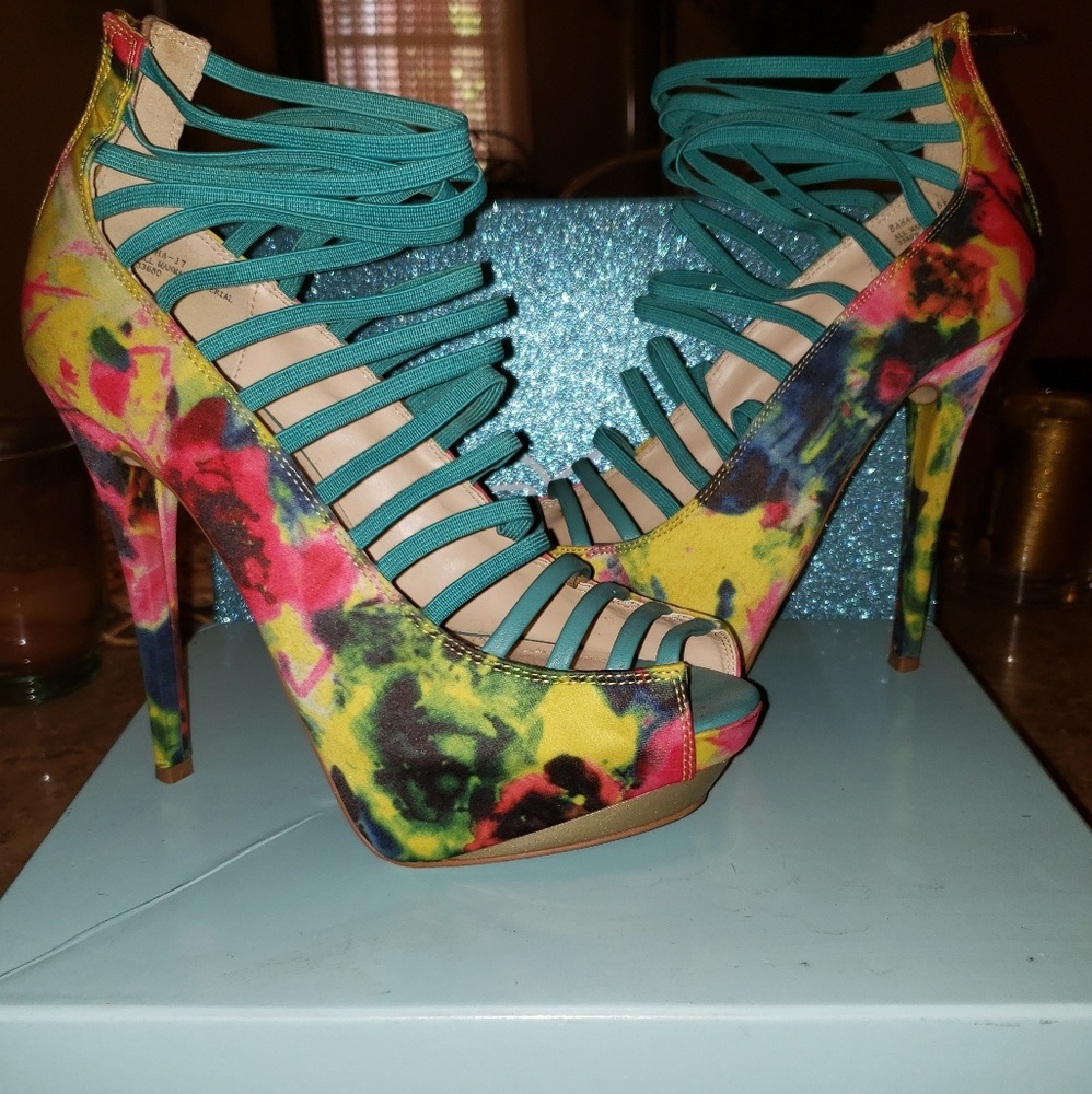 Very bright colorful heels
